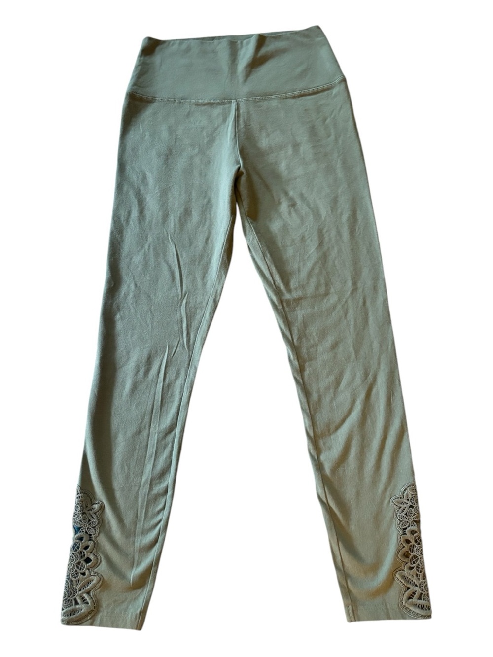 aerie Olive Green Active Leggings with Logo Print